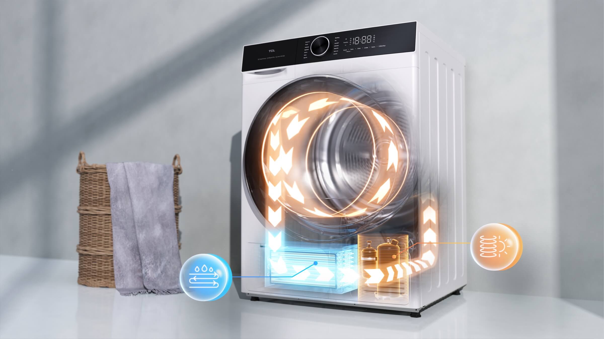 南宫ng·28 Washing Machine Heatpump Technology Dryer C12